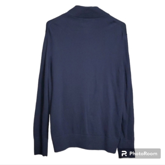 Banana Republic sweater women’s size medium M jumper cardigan nice pockets blue - Picture 4 of 10